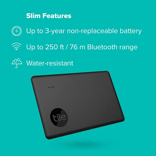 Bluetooth Tracker for Wallet, Luggage and Keys, 250 ft Range, Water-Resistant Z15863