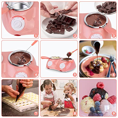 Chocolate Fondue Maker with Double Melting Pot R803889