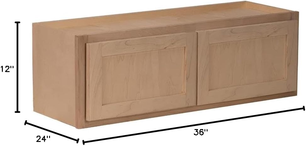 Wall Kitchen Cabinet 30" Tall Shaker Style, Soft Close Hardware A39025