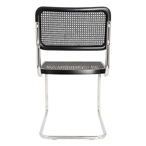 Cane Cantilever Side Chair with Chrome Steel Frame M357649