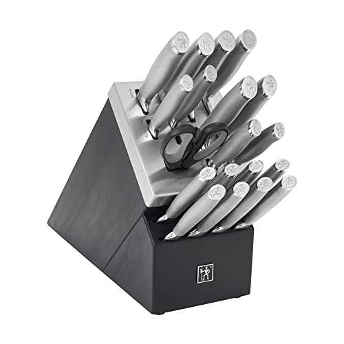 Self-Sharpening Knife Set with Block, 20-Piece, Stainless Steel J860810