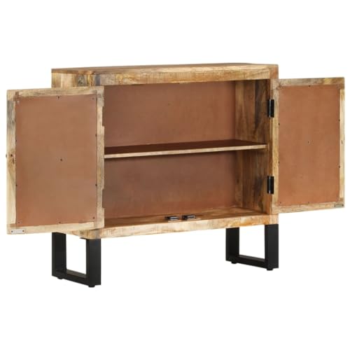 Solid Wood Mango Sideboard with Storage for Living Room Dining Room Q669372