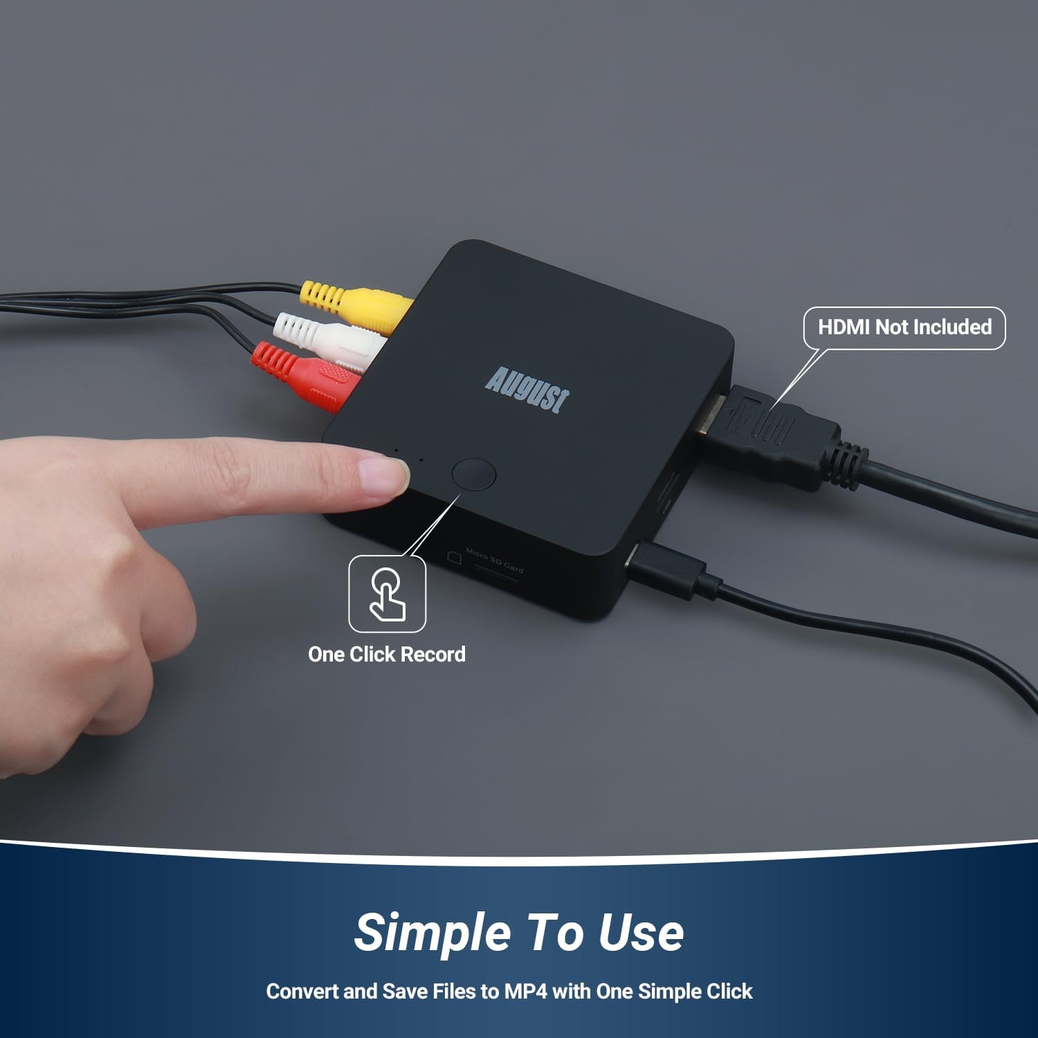 Video Capture Card for VHS to Digital Conversion with HDMI Output O216