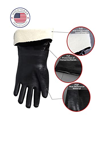 Insulated Heat Resistant BBQ Glove for Fryer and Kitchen A501