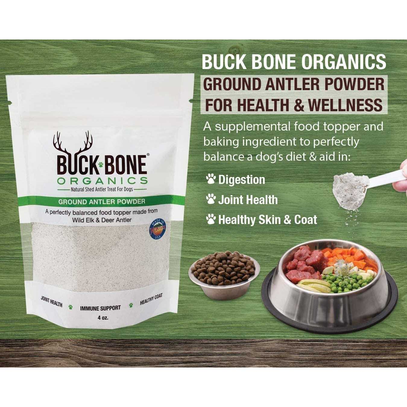 Ground Wild Elk and Deer Antler Powder for Dogs U428