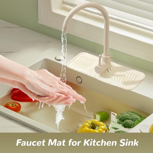 Kitchen Sink Silicone Draining Mat, Fast Drying Stone Sink Tray, Sink Protector N922275