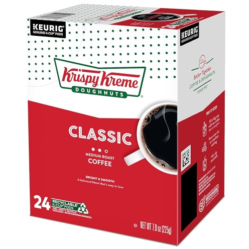 Glazed Doughnut Flavored Medium Roast Coffee K-Cup Pods, 72 Count F481