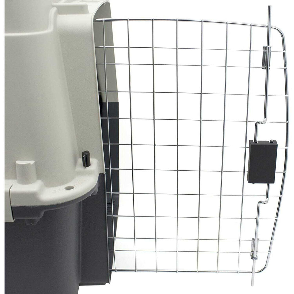 Rolling Plastic Wire Door Travel Dog Crate Z54776
