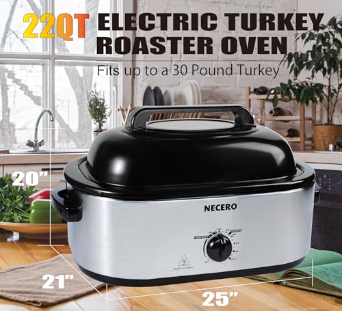 Electric Roaster Oven with Glass Lid and Removable Pan X813
