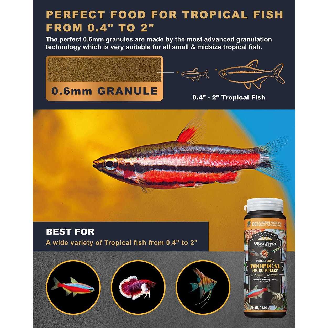 Tetra Fish Food Slow Sinking All Natural P4960