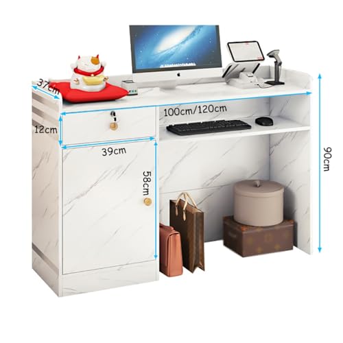 Reception Desk with Counter for Salon, Retail, Store Q720618