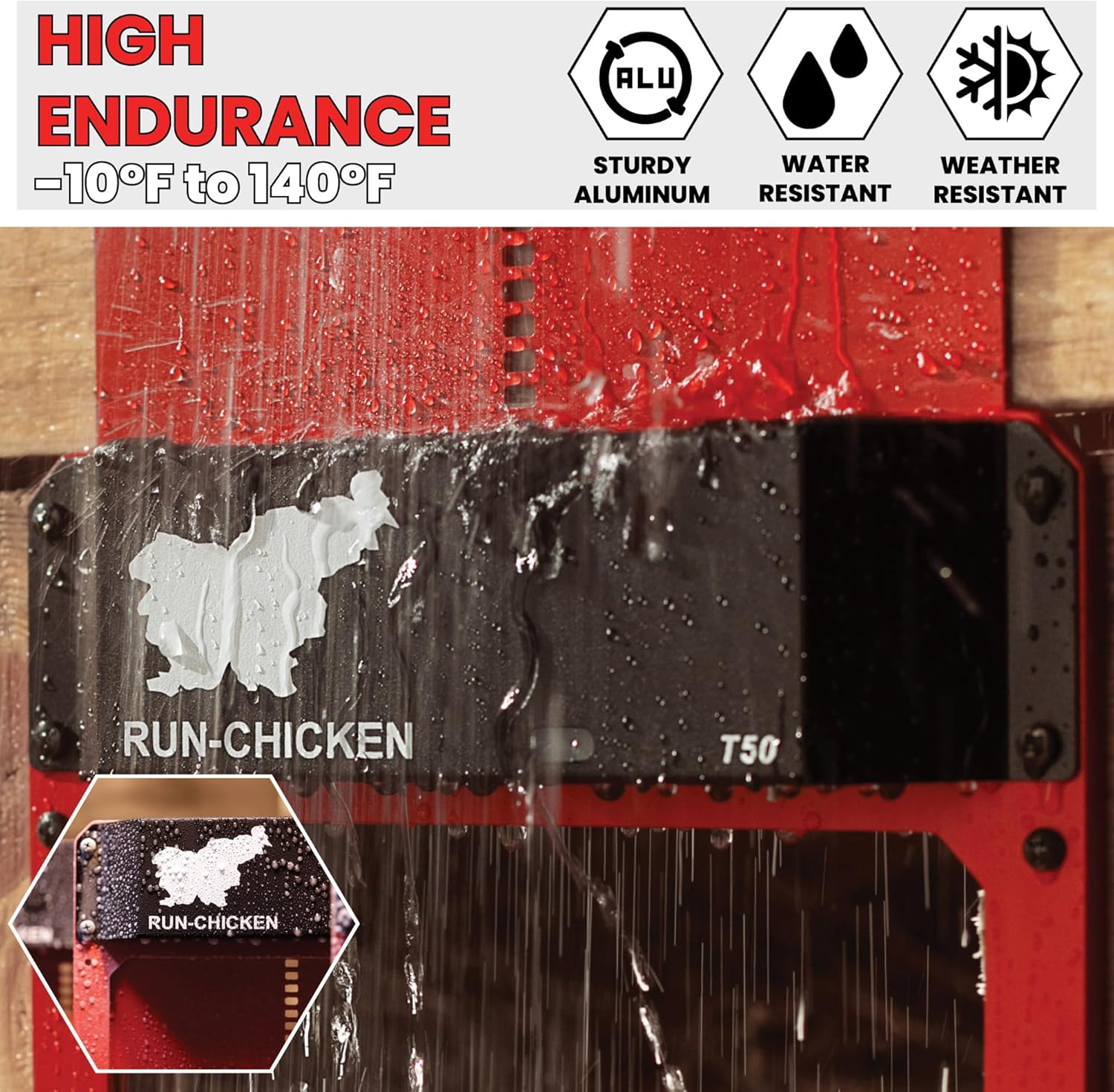 Chicken Door T50 Red V7438
