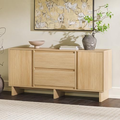 Oak Sideboard with Beveled Drawers V888551