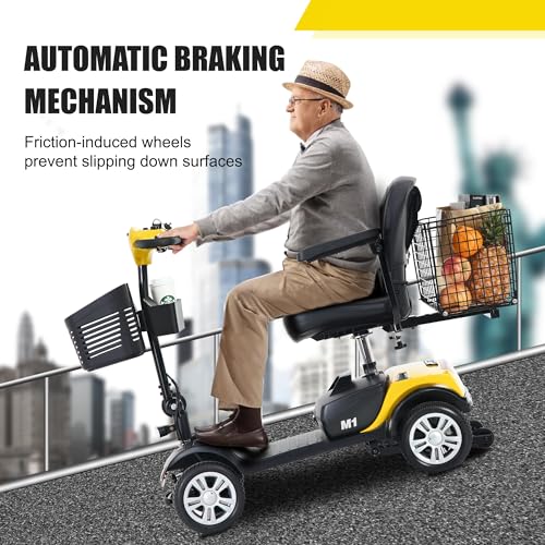 Folding Mobility Scooter 300W 4-Wheel with Basket L283