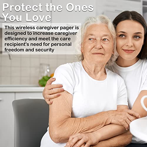 Wireless Caregiver Pager Nurse Call Button with LED Light for Elderly Patients R1852