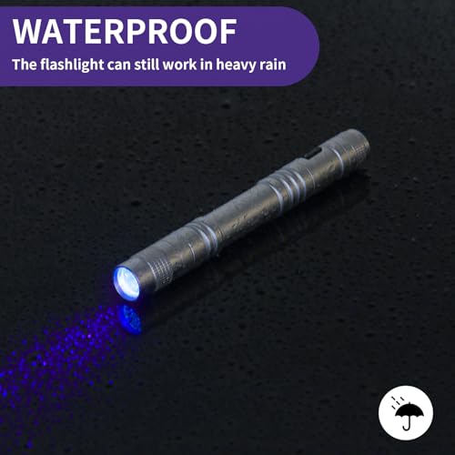 UV Black Light Flashlights 4 Pack, 395nm Mini Pen Lights with Clip G951