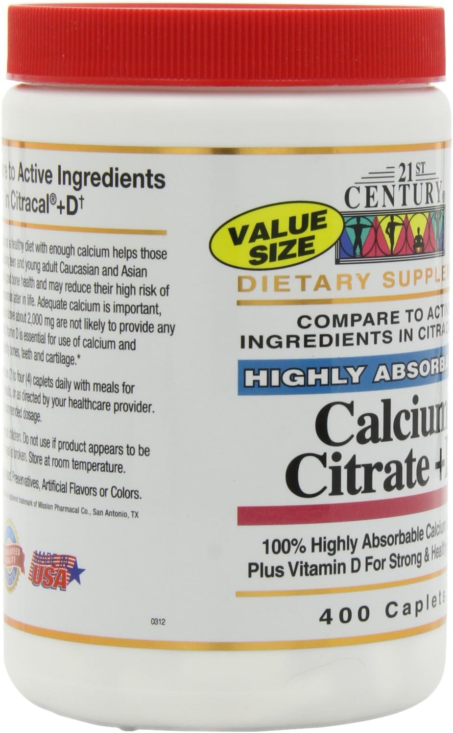 Calcium Citrate + Vitamin D Caps F240