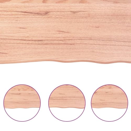 Solid Wood Oak Table Top 39.4"x15.7"x0.8" A52006