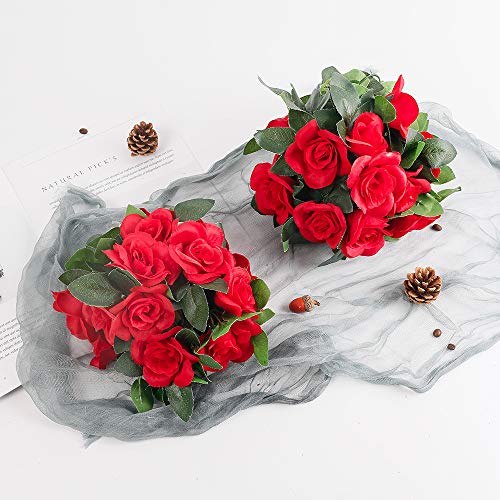 Artificial Rose Vines with Greenery, 4 Pack for Wedding Home Decor X892259