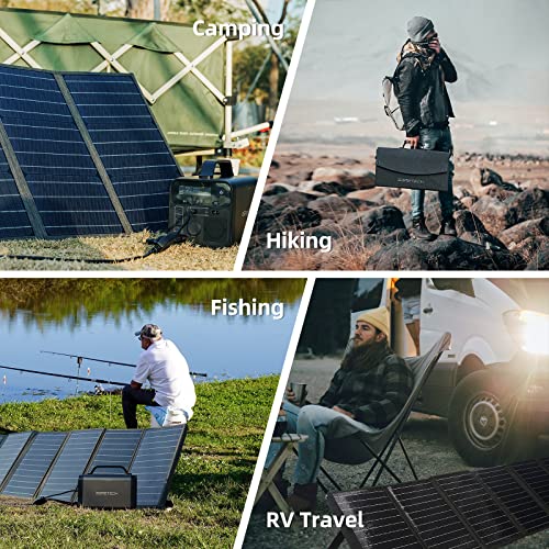 Portable Solar Panel 100W Foldable with Adjustable Kickstands for Camping S16454