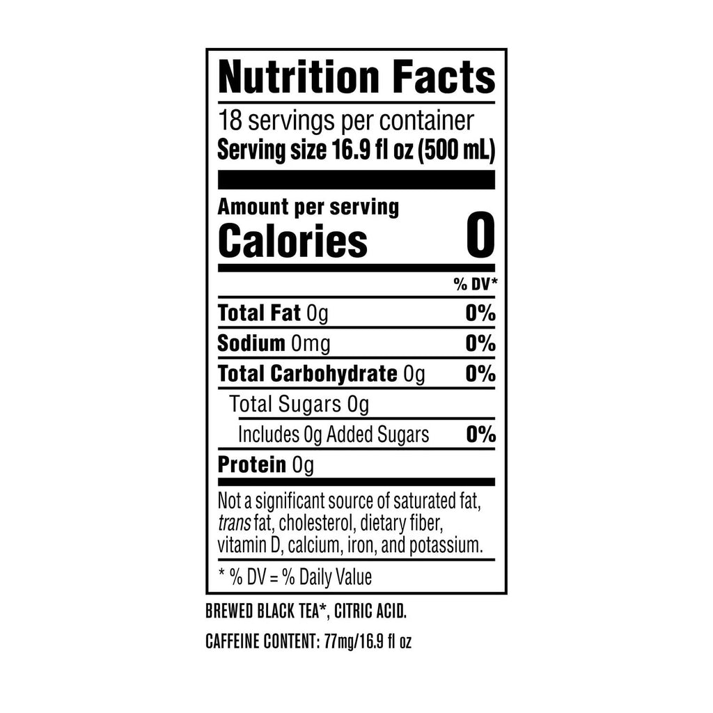 Unsweetened Iced Black Tea, 18 pk. O78699