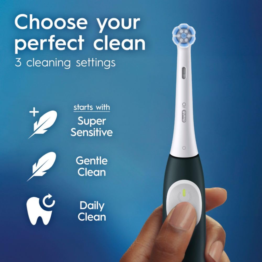 Rechargeable Electric Toothbrush Starter Kit with 2 Brush Heads, Forest Green Z80086