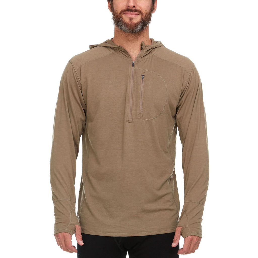 Men's Wool Quarter Zip Sun Hoodie M6135