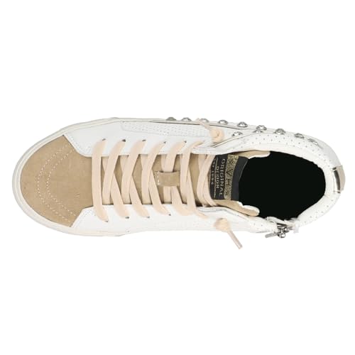 Women's Perforated High Lace Up Sneakers Casual I15681