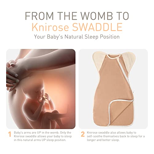 Swaddle Blanket Sleep Sack with Arms Up Design, 2 Pack D7625
