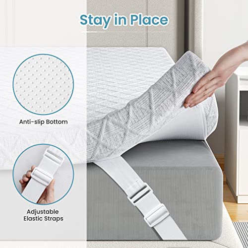3 Inch Firm Mattress Topper Twin Size, High Density Memory Foam Bed Topper I63069