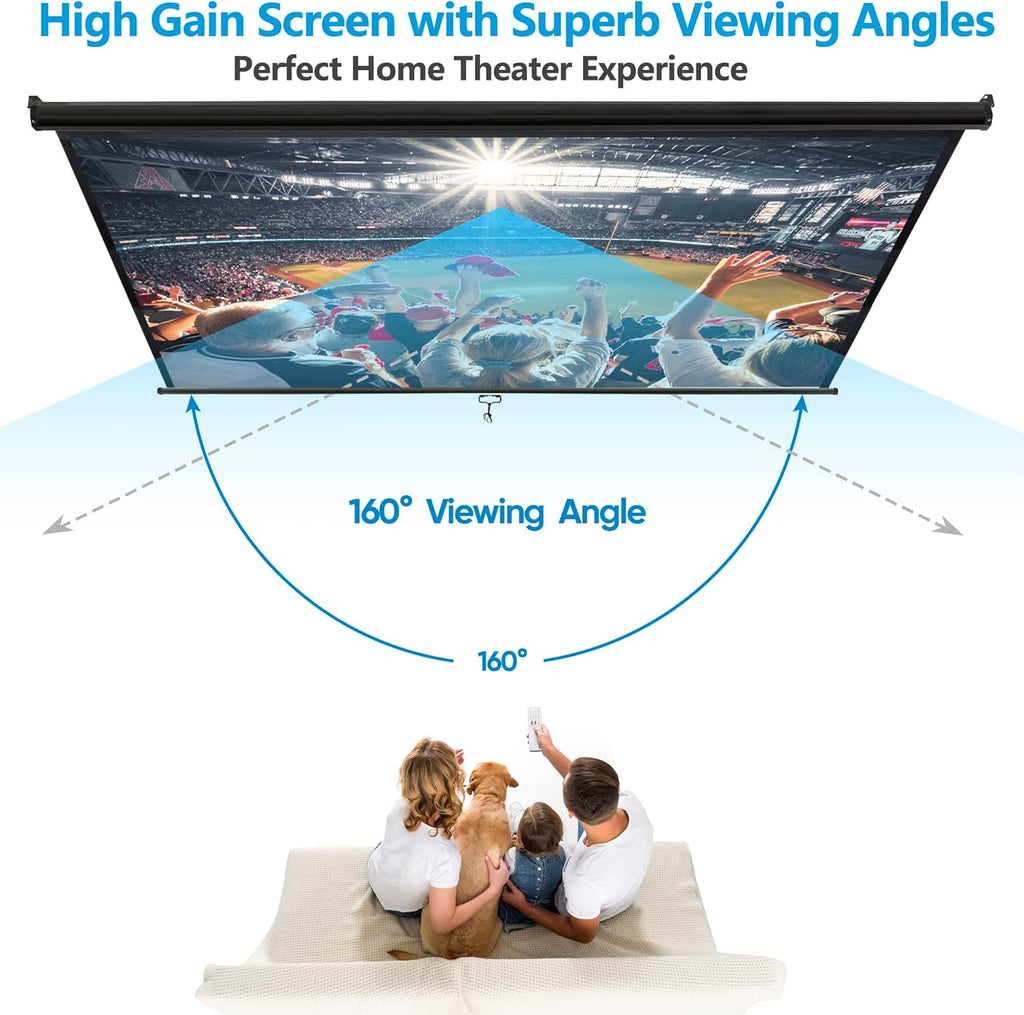Outdoor Projector Screen 100 Inch 16:9 HD Portable F87743
