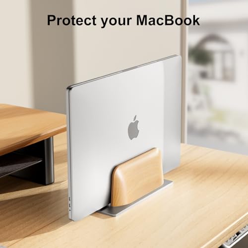 Wooden Vertical Laptop Stand for Desk L8048