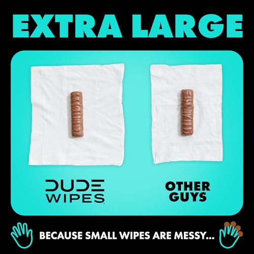 Flushable Wipes, 48 Count, Mint Chill Extra-Large, Eucalyptus & Tea Tree Oil, Septic Safe G343854