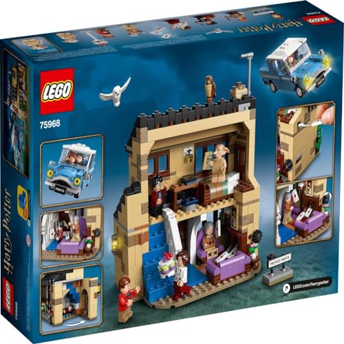 Harry Potter 4 Privet Drive House and Ford Anglia Flying Car Toy B340769