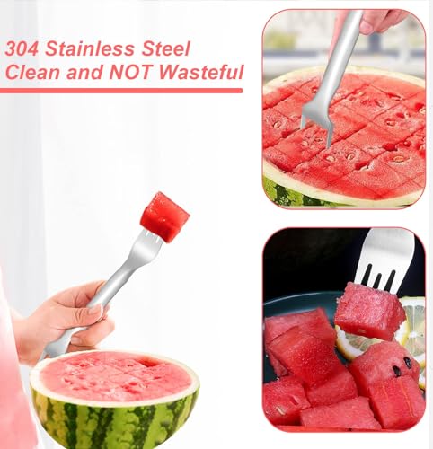 Stainless Steel Watermelon Slicer with Fruit Fork S775089