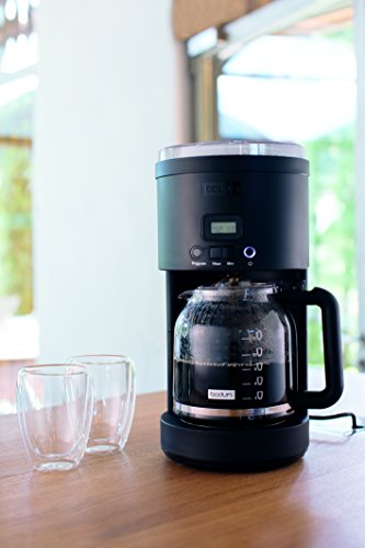 Programmable Coffee Machine with Glass Carafe, 12 Cup, Black I323