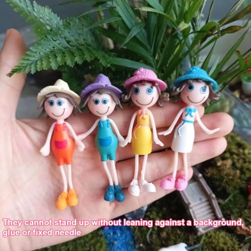 Miniature Girls Figurines for Fairy Garden Cake Topper Decor G138791