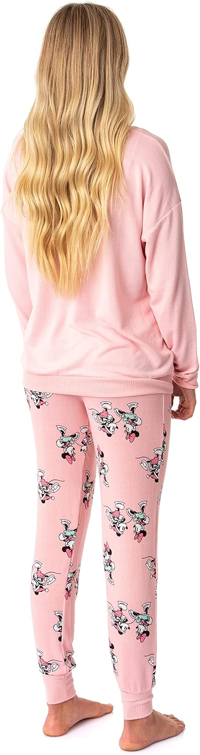 Plus Size Holiday Pajama Set Pink A57730