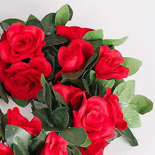 Artificial Rose Vines with Greenery, 4 Pack for Wedding Home Decor X892259