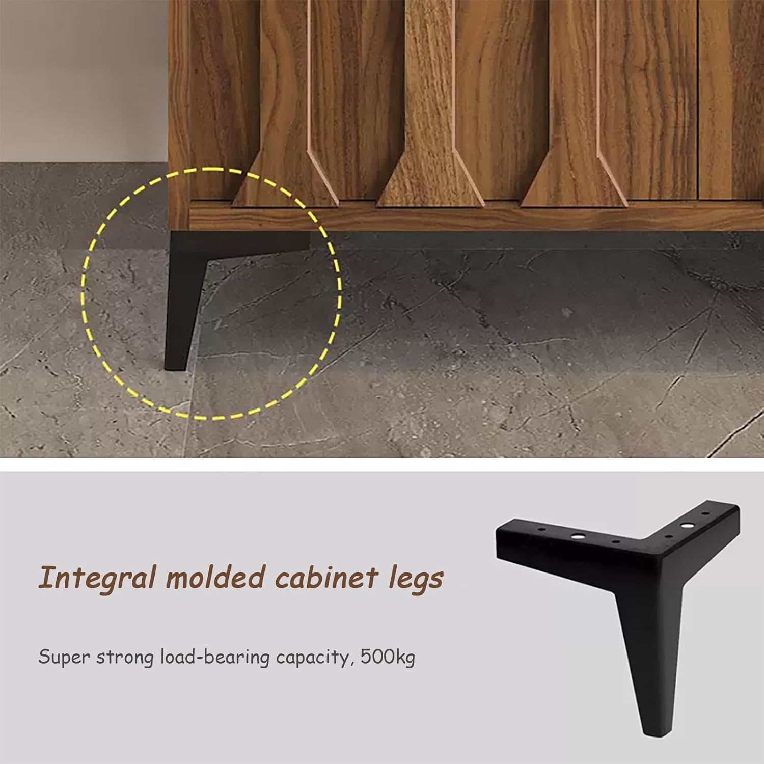 Wooden TV Stand with Large Storage for Living Room U4572