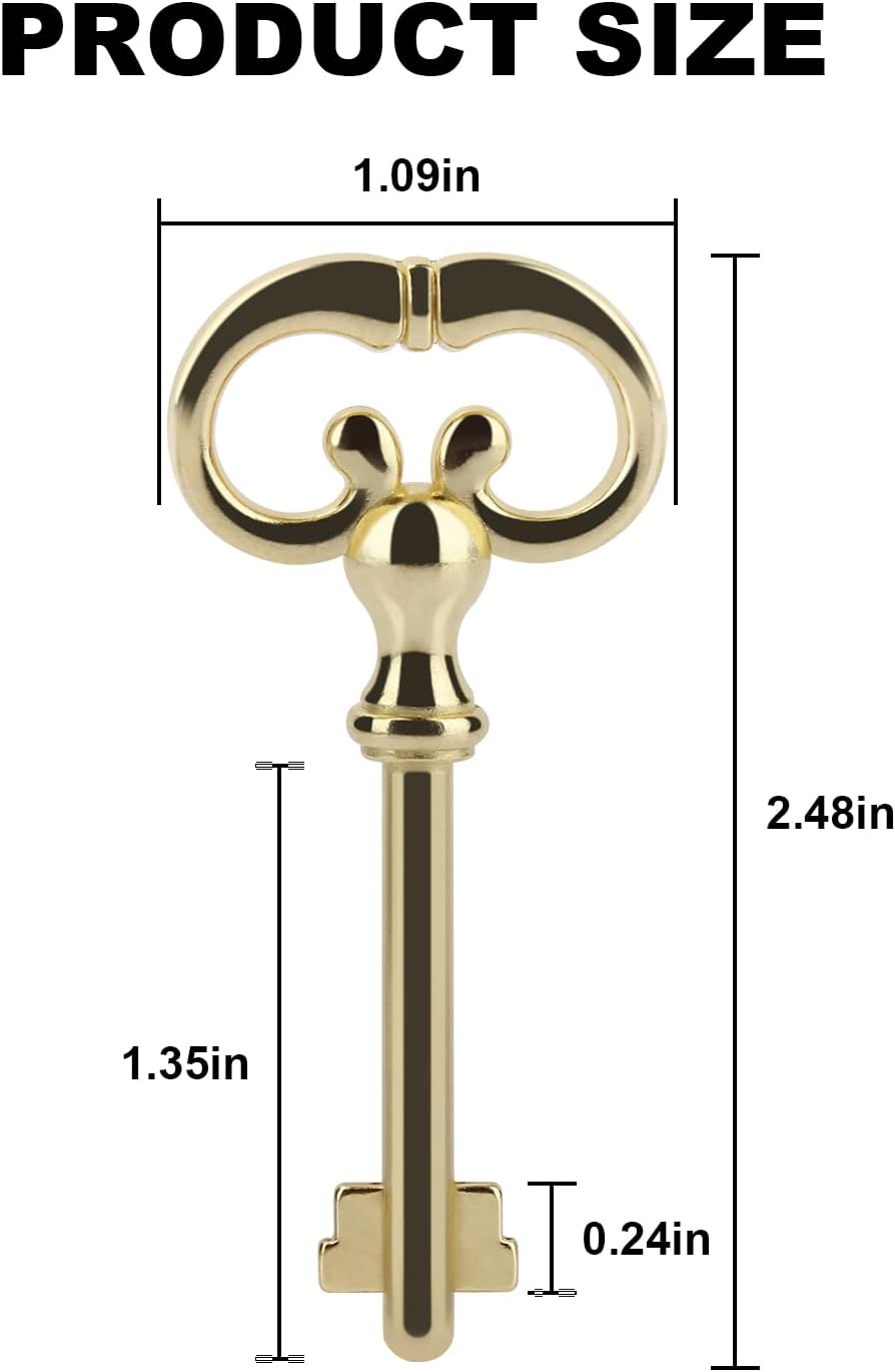 Skeleton Keys Kit for Antique Furniture, Cabinets and Doors (Set of 6) R52016