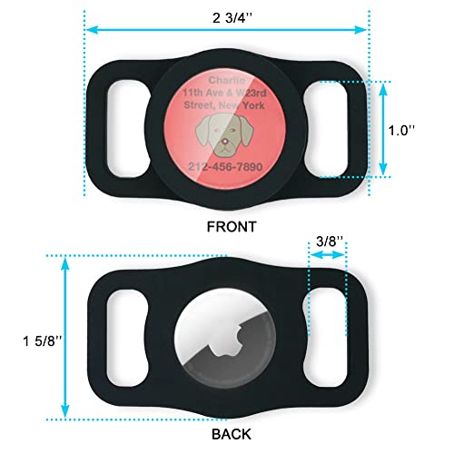 Silicone Dog Collar Holder for AirTag Tracker H6004