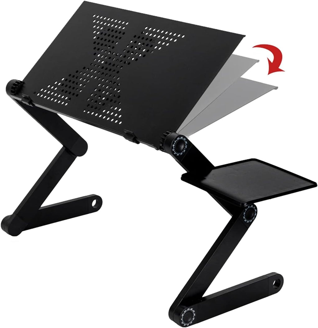 Adjustable Laptop Stand Lap Desk with Mouse Pad for Bed Couch T57606