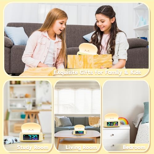 Kids Alarm Clock with Night Light, Timer and Snooze Y938126