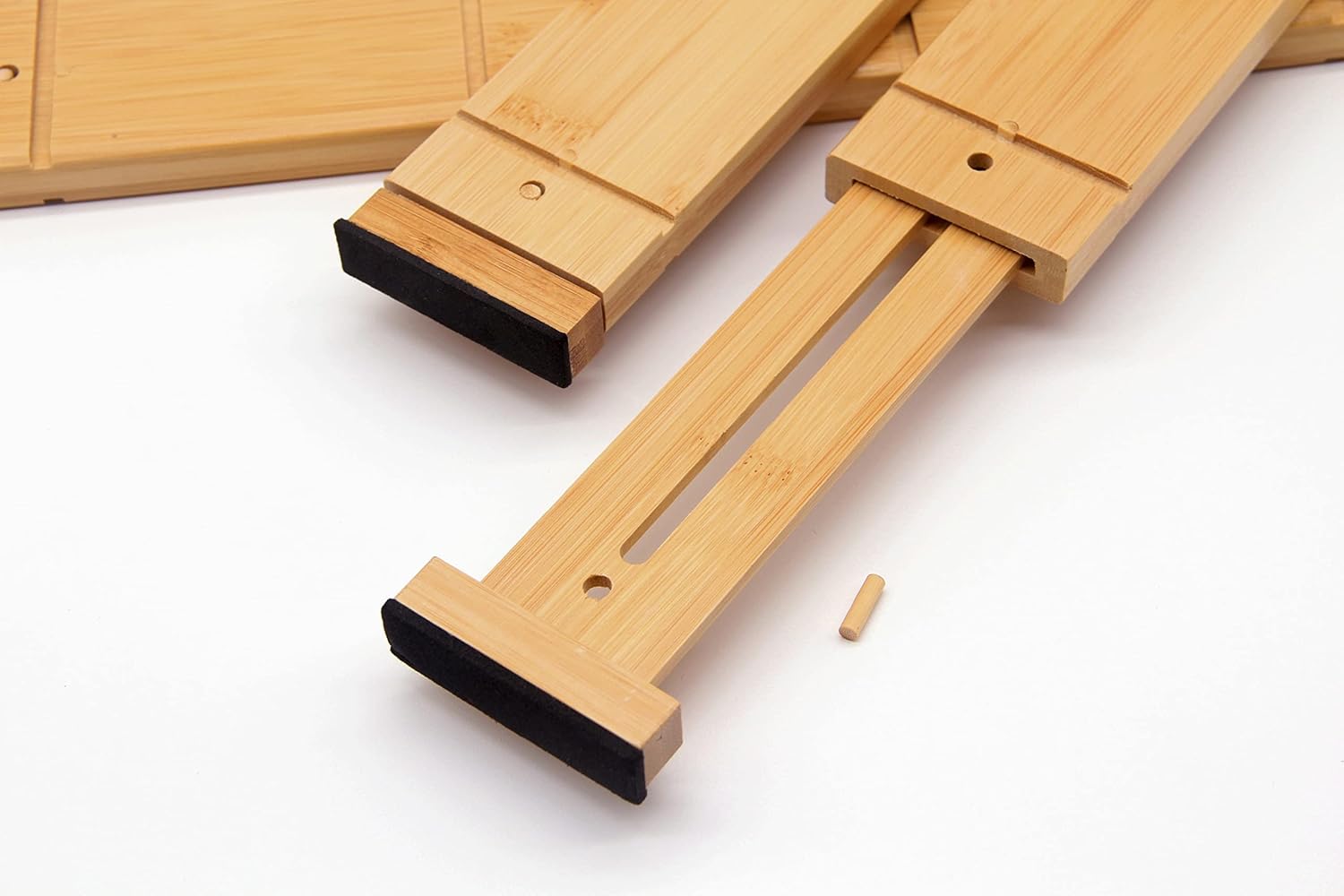 Bamboo Drawer Dividers with 9 Inserts, Expandable, 4 Pack P2038
