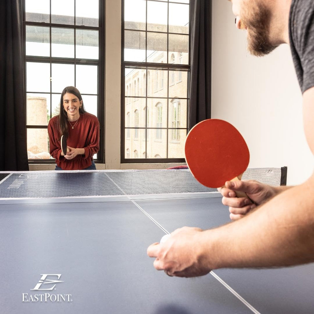 Foldable Table Tennis Conversion Top, Portable, Blue U83261