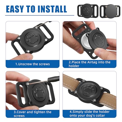 Dog Collar Holder with Waterproof Case for Pets W6965