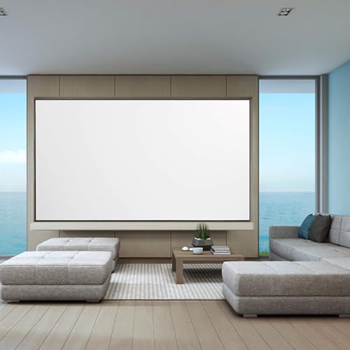 100" Motorized Projector Screen 4:3 4K HD Pull Down Retractable P58971