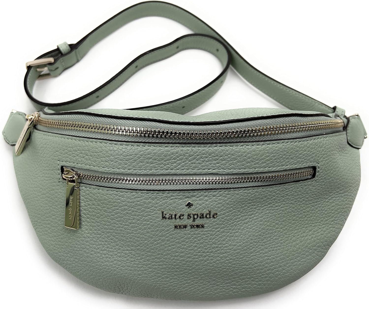 Leather Belt Bag Fanny Pack in Light Pistachio B96246