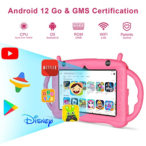 Kids Tablet 7 inch Learning Tablet with Parental Control and Drop-Proof Case B2351
